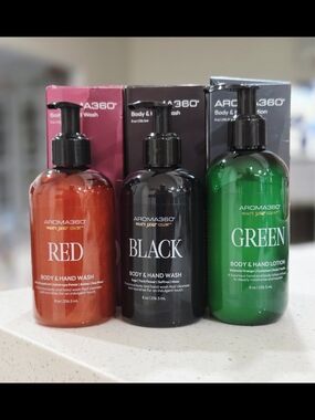 Aroma360  Body & Hand Wash - Invigorating Scents X3